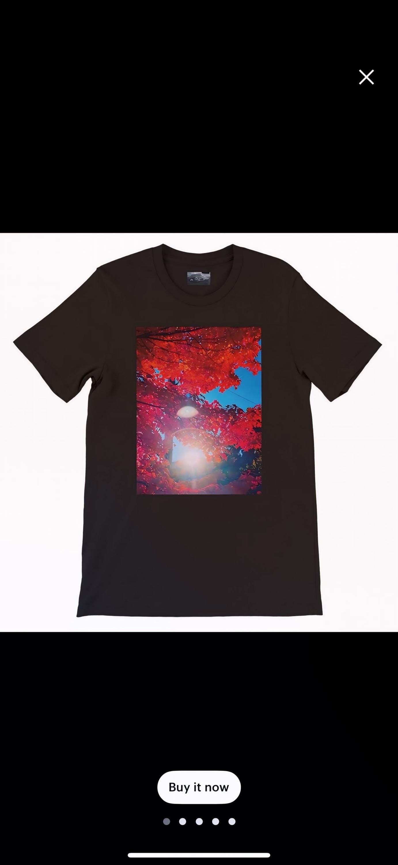 Fall Leaves Shirt Cozy Red Leaf Design Eco Friendly Tee