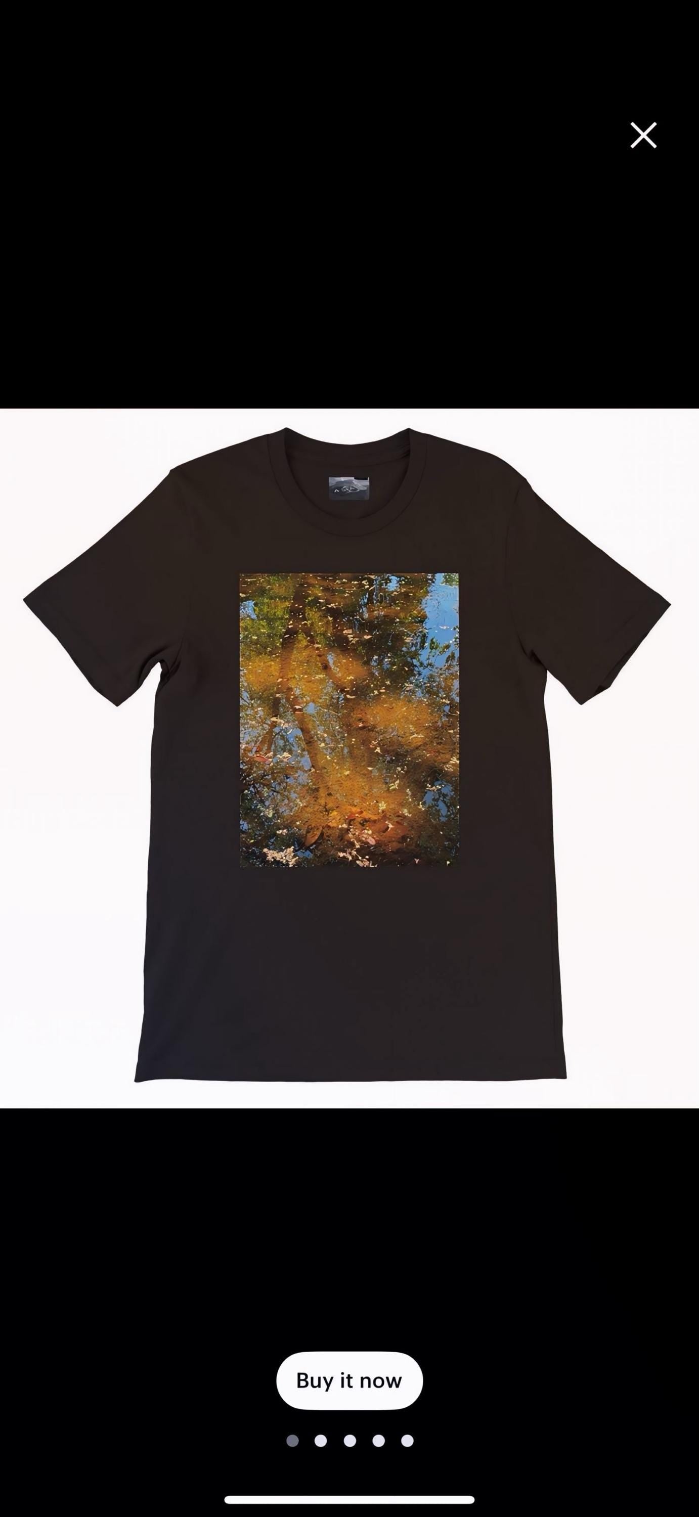 Clear Pond Shirt Cotton Tee Nature Lovers Eco Friendly Unisex Fit