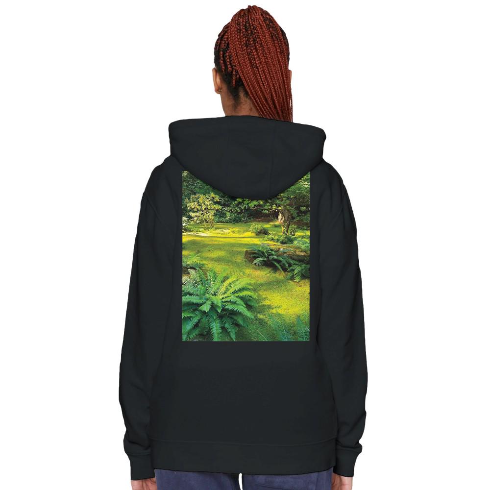 Forest Moss Green Hoodie Cozy Pullover