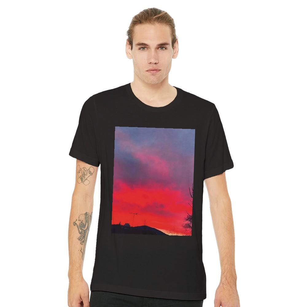 Red Sunset T Shirt Unisex Tee Nature Enthusiasts