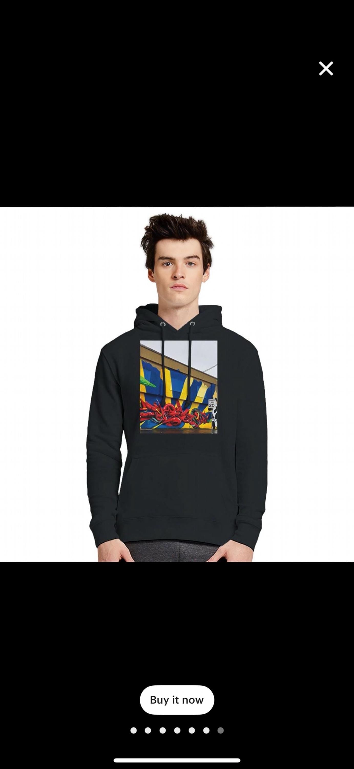 Cloudy Day Graffiti Hoodie Urban Style Cozy Comfort Durable Design Perfect Gift