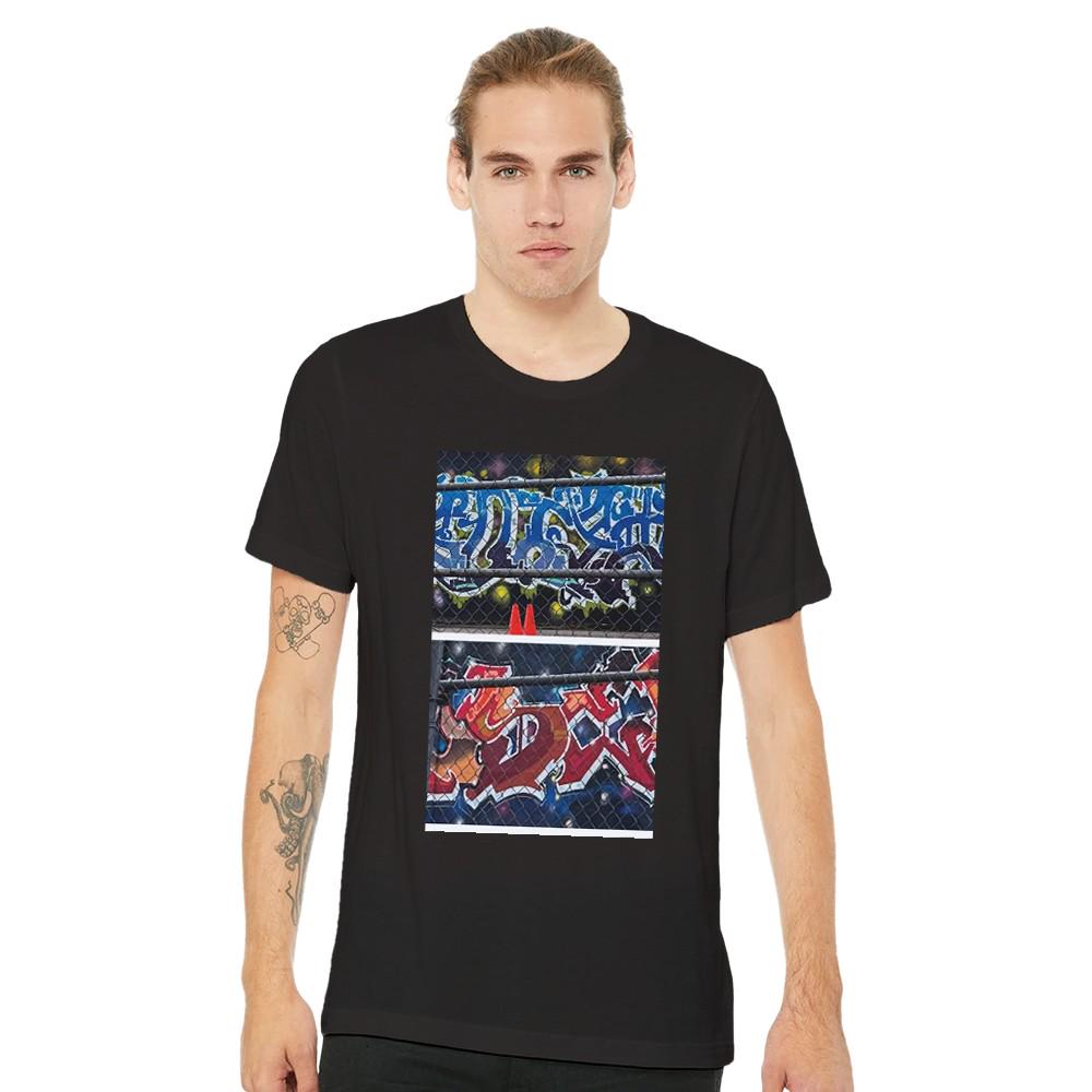 Vivid Art Graffiti Wall Shirt Soft Tee Eco Friendly Fashion