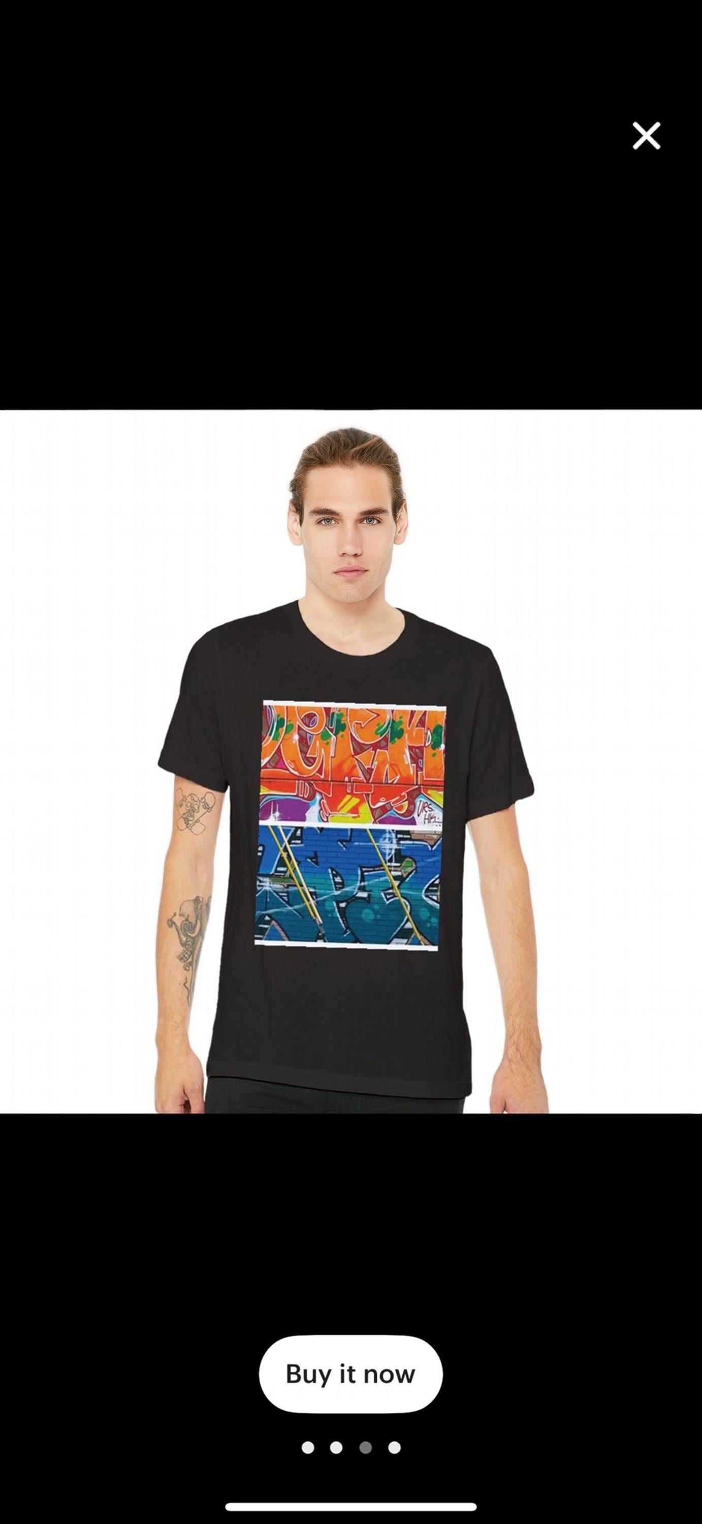 Vivid Graffiti Art T-Shirt Cotton Perfect Gift