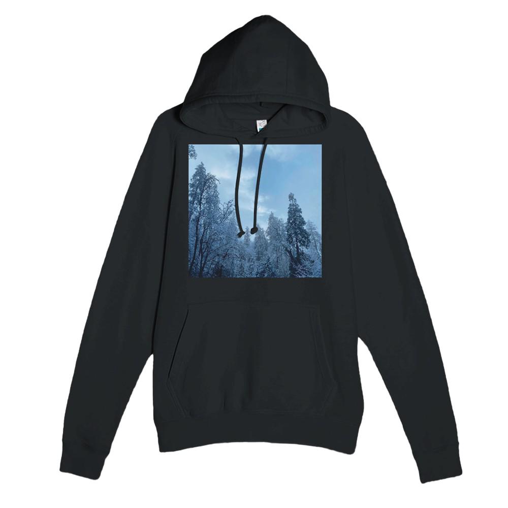 Cozy Snow Covered Forest Hoodie Winter Sweatshirt