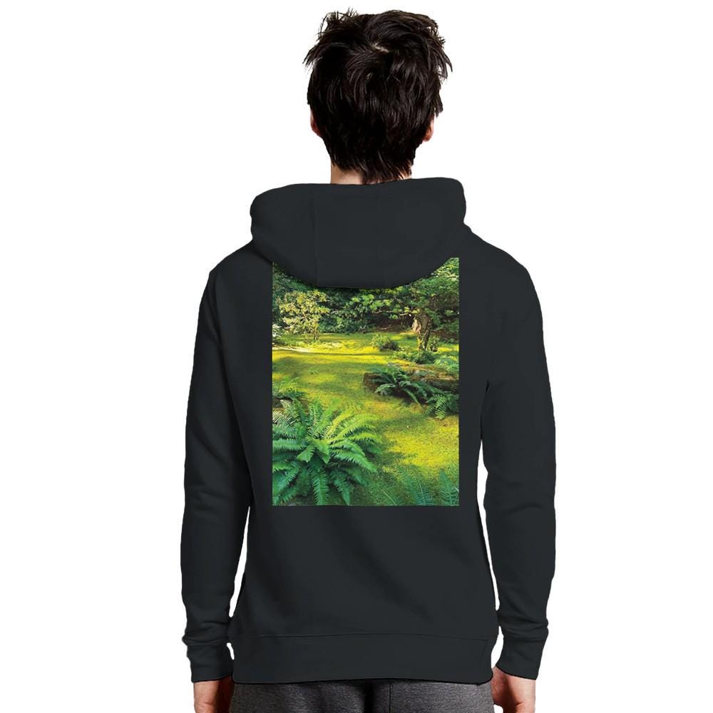 Forest Moss Green Hoodie Cozy Pullover