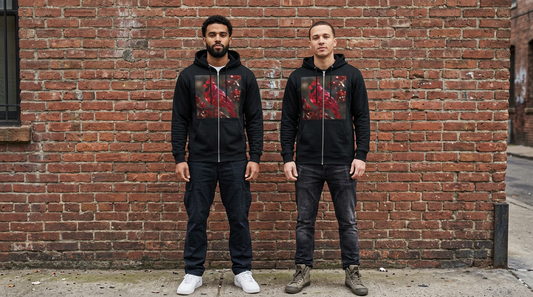 Ruby Red Cardinal Hoodie Zip