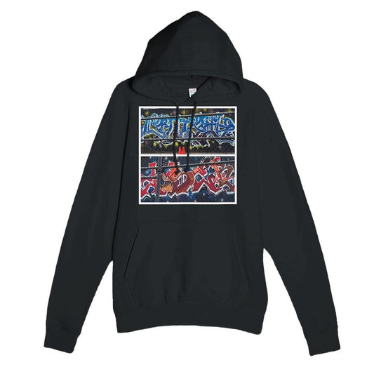 Vivid Art Graffiti Wall Hoodie  Handcrafted Art Sweatshirt Perfect Gift