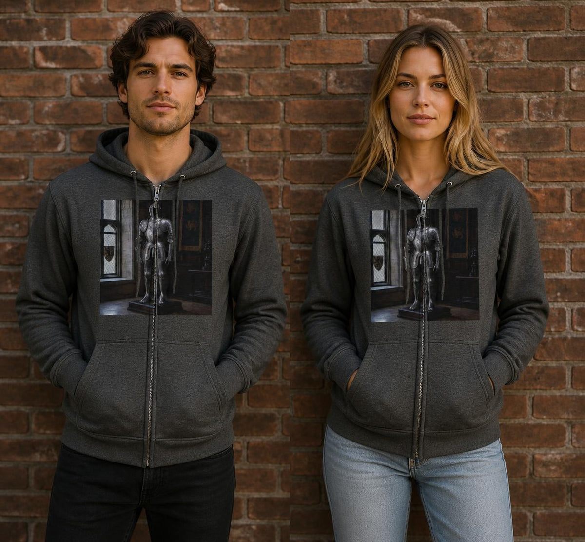 Knight Armor Hoodie Zip