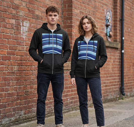 Blue Peppermint Hoodie Zip