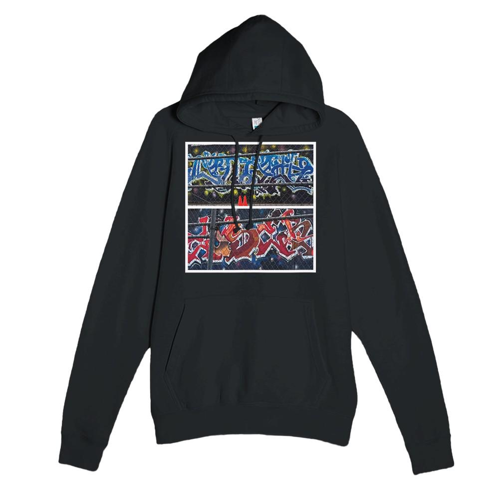 Vivid Art Graffiti Wall Hoodie  Handcrafted Art Sweatshirt Perfect Gift