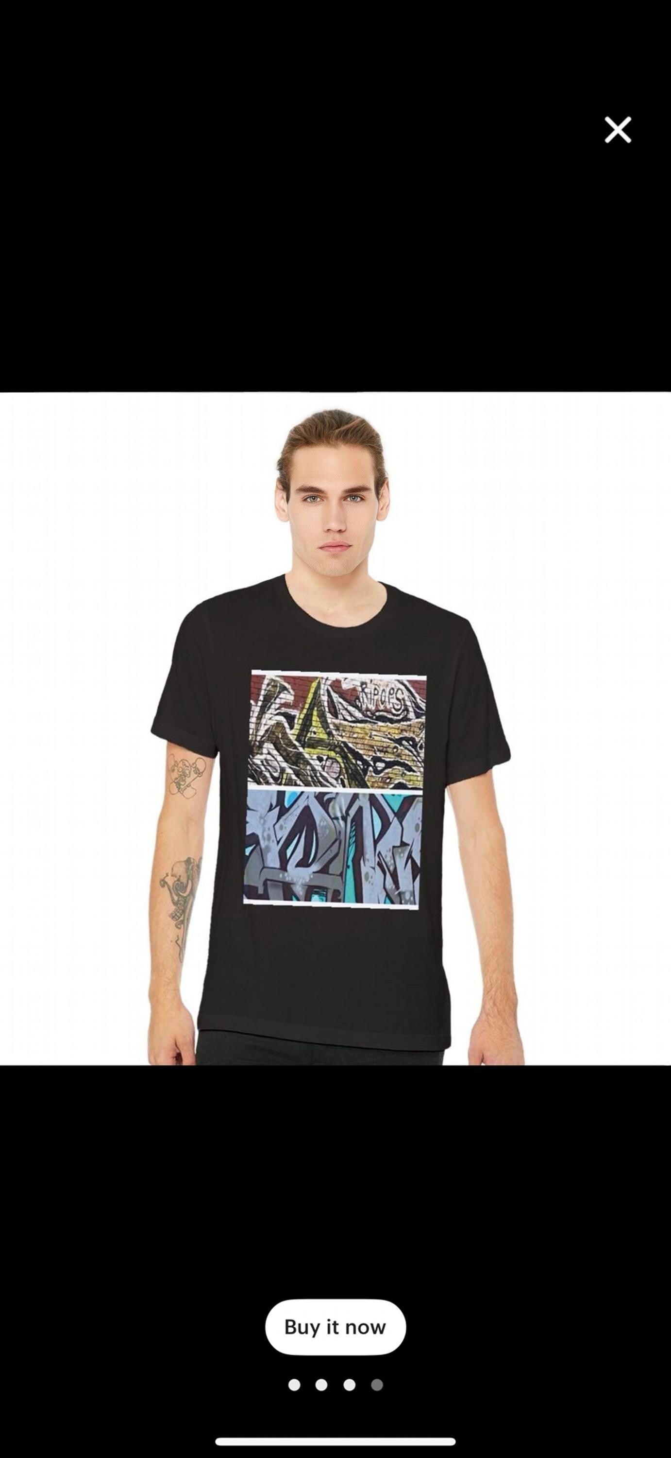 Graffiti Art Shirt Unique Urban Style Cotton Perfect Gift