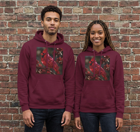 Ruby Red Cardinal Hoodie