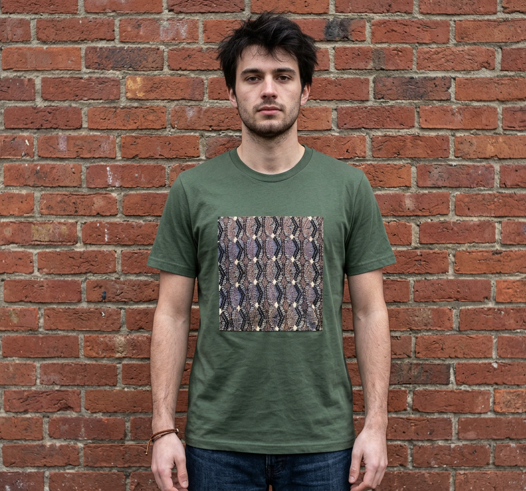 Brown Geometric Shirt
