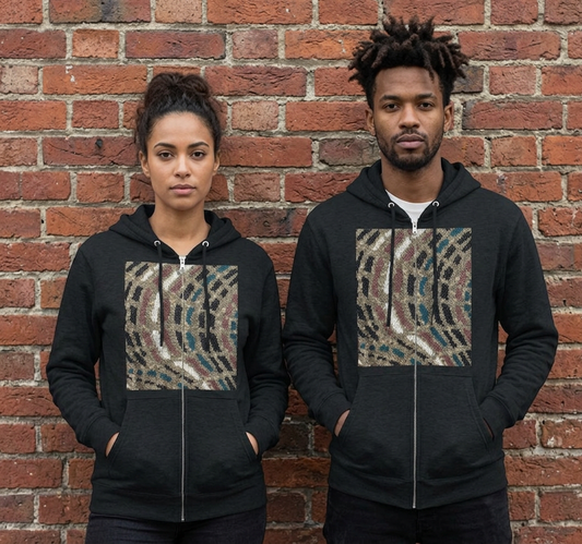 Geometric Dash Hoodie Zip