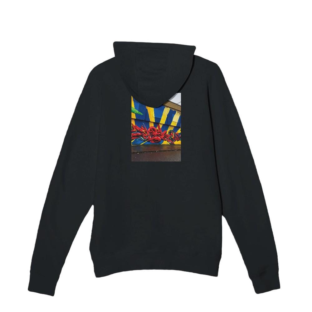 Cloudy Day Graffiti Hoodie Urban Style Cozy Comfort Durable Design Perfect Gift