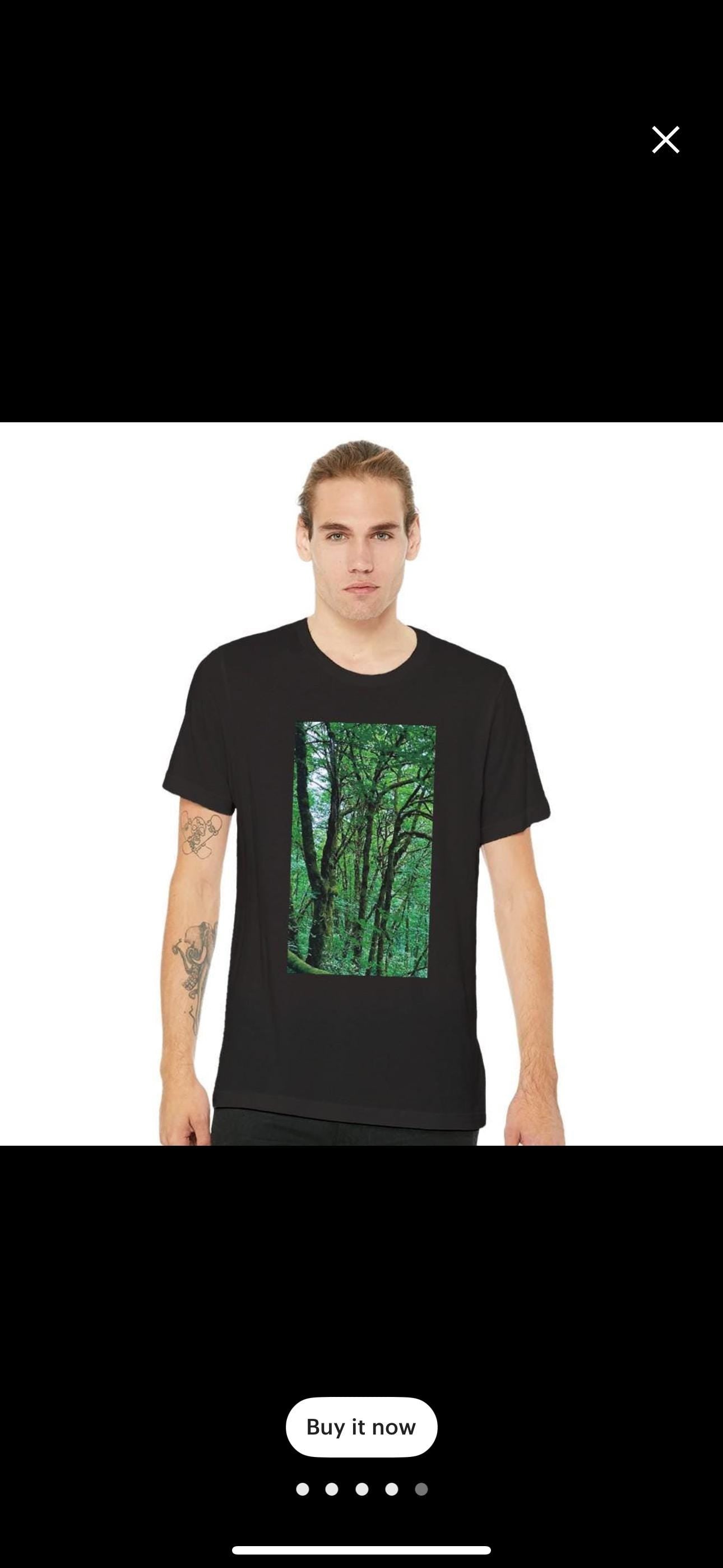 Pacific Northwest Green Forest Shirt Soft Cotton Nature Gift