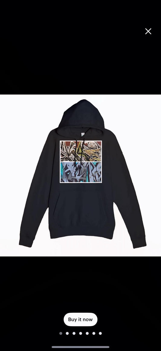 Graffiti Art Wall Hoodie Urban Streetwear Cool Art Gift